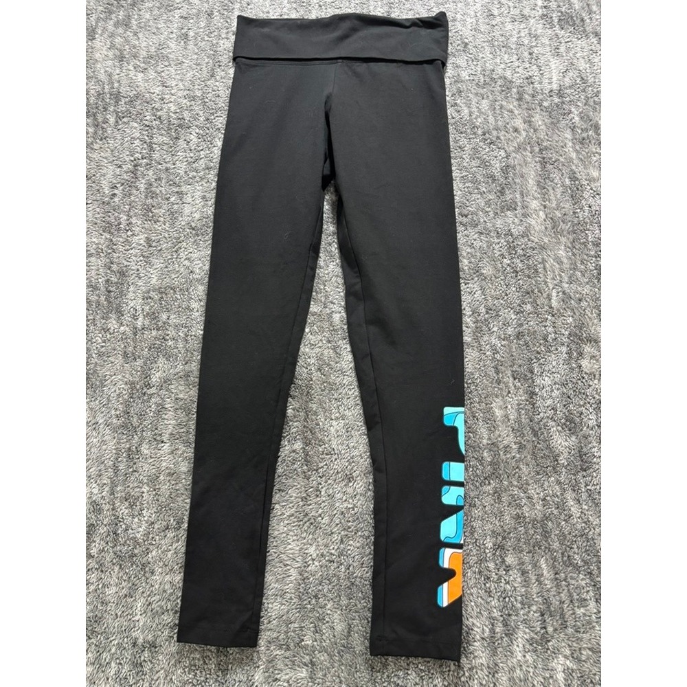 NWT PINK Victoria's Secret Active Leggings XS Black Miami Graphic Yoga Pants